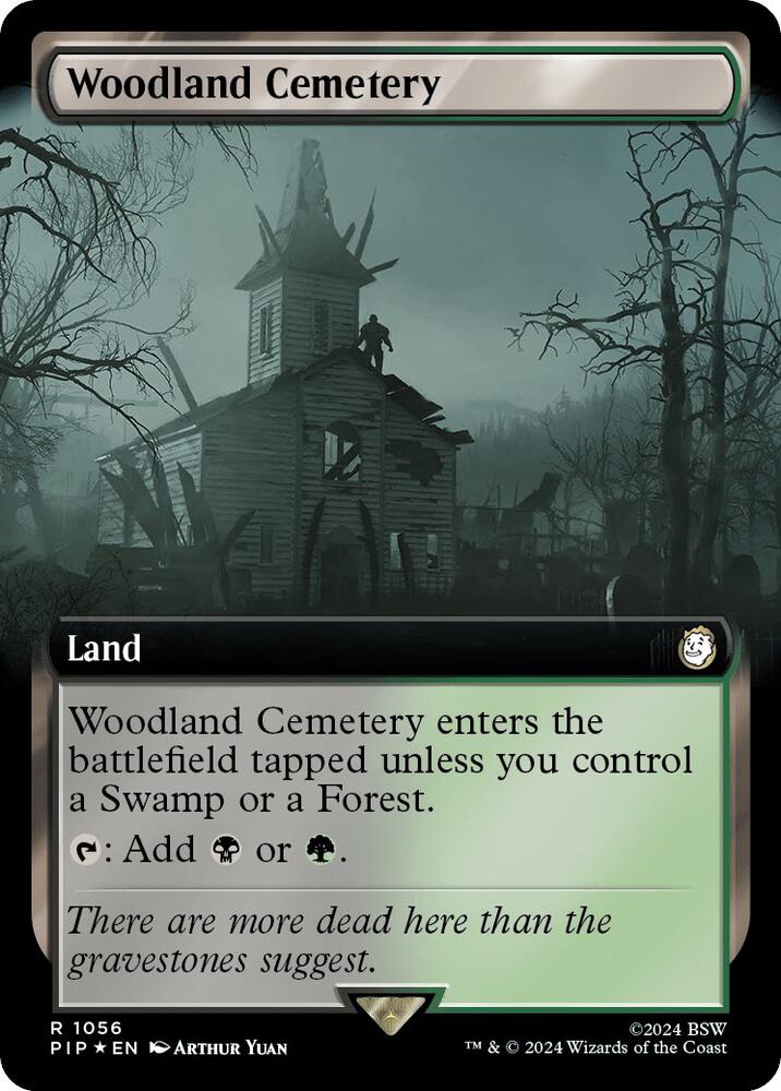 Woodland Cemetery (Extended Art) (Surge Foil) [Universes Beyond: Fallout] 1056