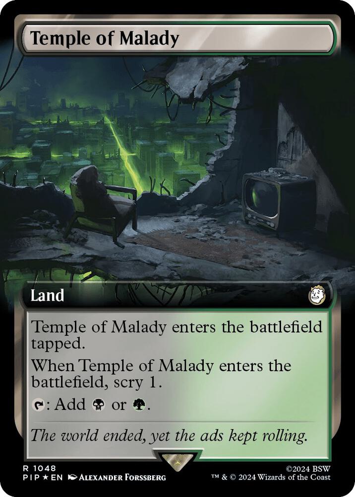 Temple of Malady (Extended Art) (Surge Foil) [Universes Beyond: Fallout] 1048