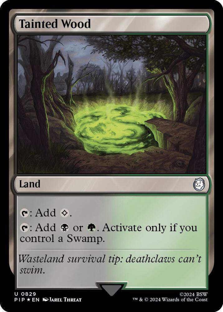 Tainted Wood (Surge Foil) [Universes Beyond: Fallout] 829