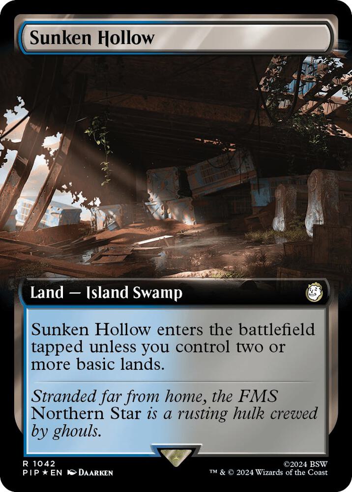 Sunken Hollow (Extended Art) (Surge Foil) [Universes Beyond: Fallout] 1042