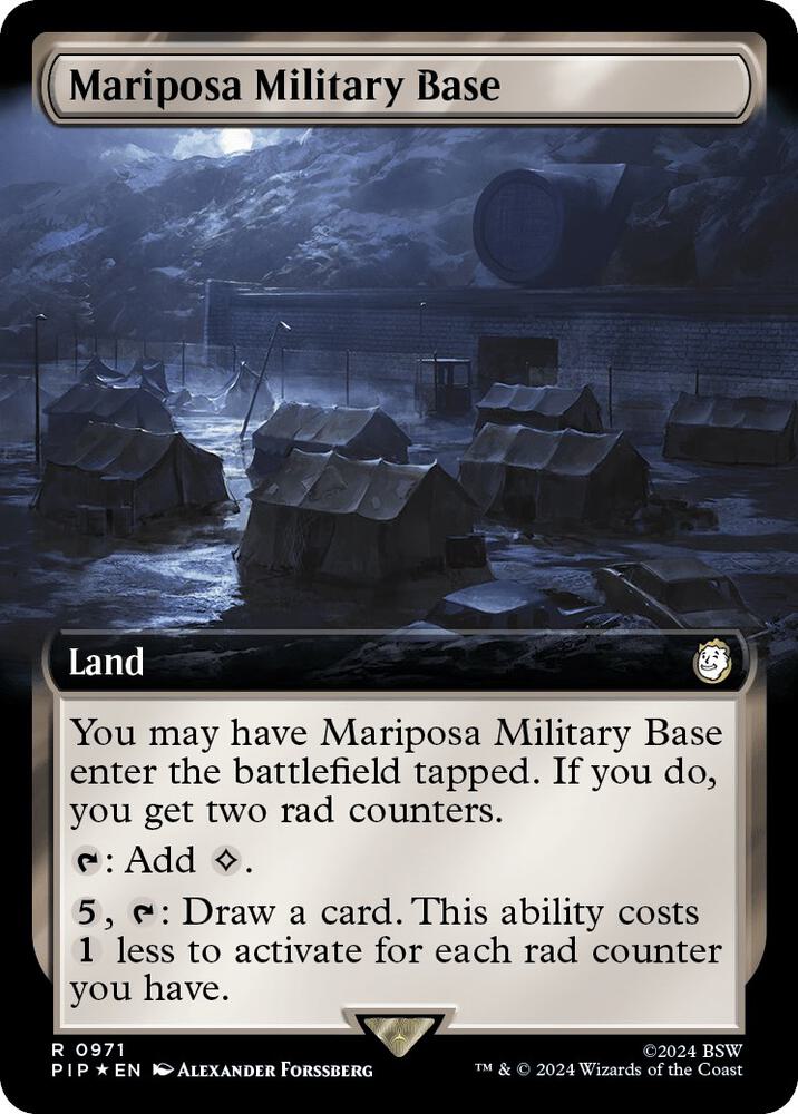 Mariposa Military Base (Extended Art) (Surge Foil) [Universes Beyond: Fallout] 971
