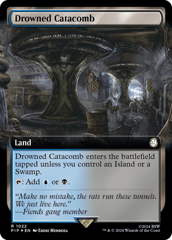 Drowned Catacomb (Extended Art) (Surge Foil) [Universes Beyond: Fallout] 1022