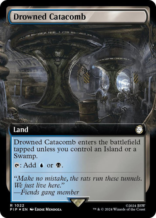 Drowned Catacomb (Extended Art) (Surge Foil) [Universes Beyond: Fallout] 1022