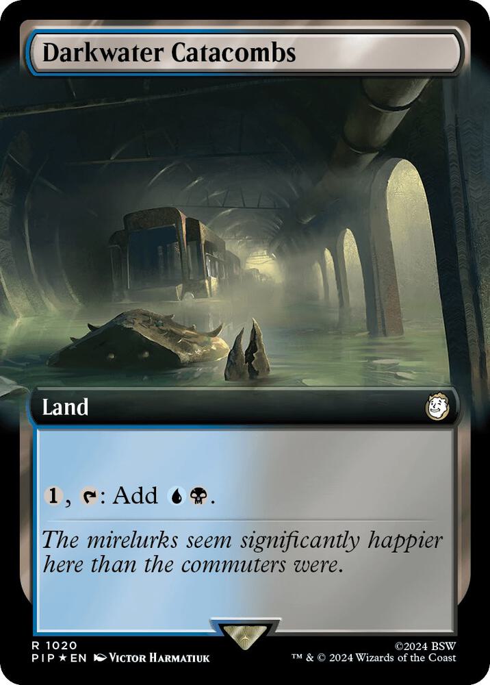 Darkwater Catacombs (Extended Art) (Surge Foil) [Universes Beyond: Fallout] 1020