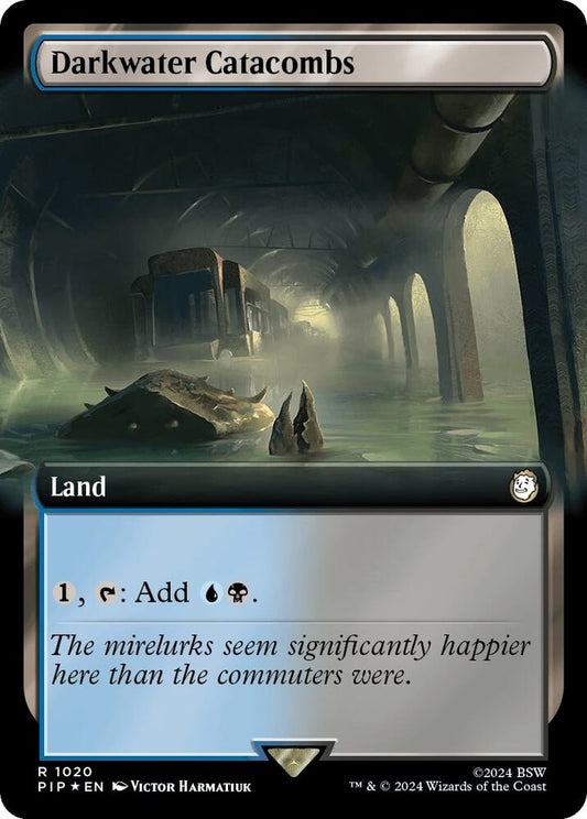 Darkwater Catacombs (Extended Art) (Surge Foil) [Universes Beyond: Fallout] 1020
