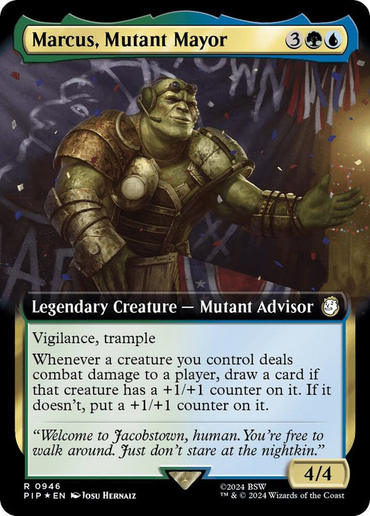 Marcus, Mutant Mayor (Extended Art) (Surge Foil) [Universes Beyond: Fallout] 946