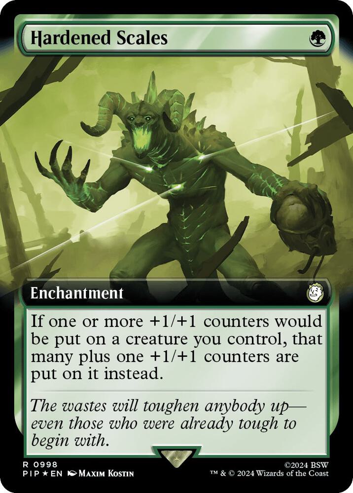 Hardened Scales (Extended Art) (Surge Foil) [Universes Beyond: Fallout] 998