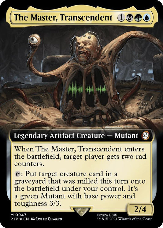 The Master, Transcendent (Extended Art) (Surge Foil) [Universes Beyond: Fallout] 947