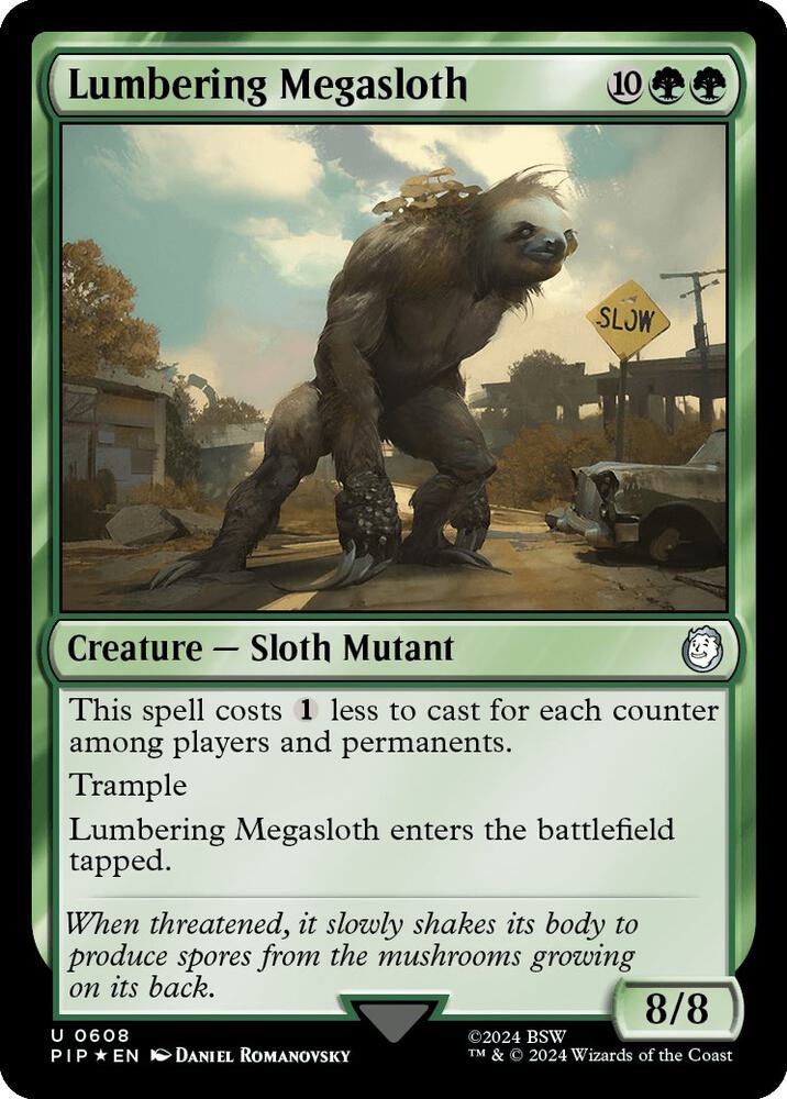 Lumbering Megasloth (Surge Foil) [Universes Beyond: Fallout] 608