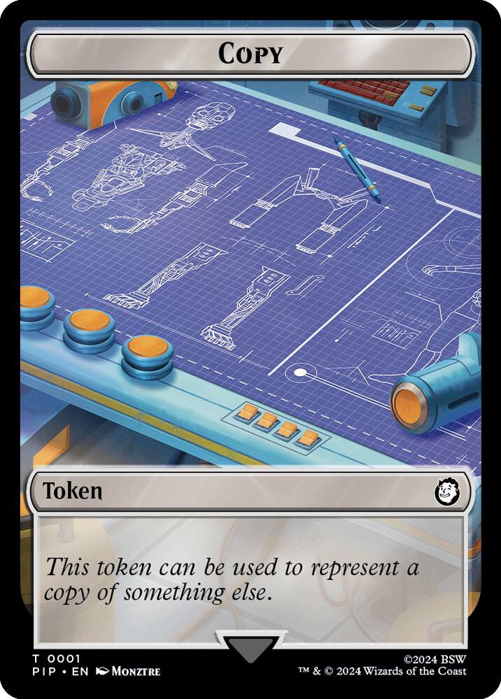 Copy // Treasure (0019) Double-Sided Token [Universes Beyond: Fallout] 1 // 19