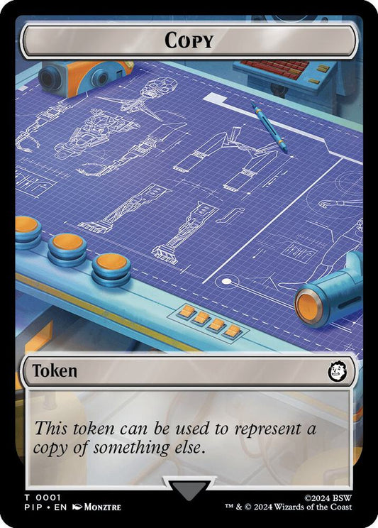 Copy // Treasure (0019) Double-Sided Token [Universes Beyond: Fallout] 1 // 19