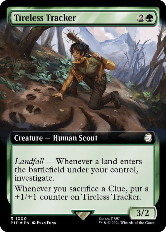 Tireless Tracker (Extended Art) (Surge Foil) [Universes Beyond: Fallout] 1000