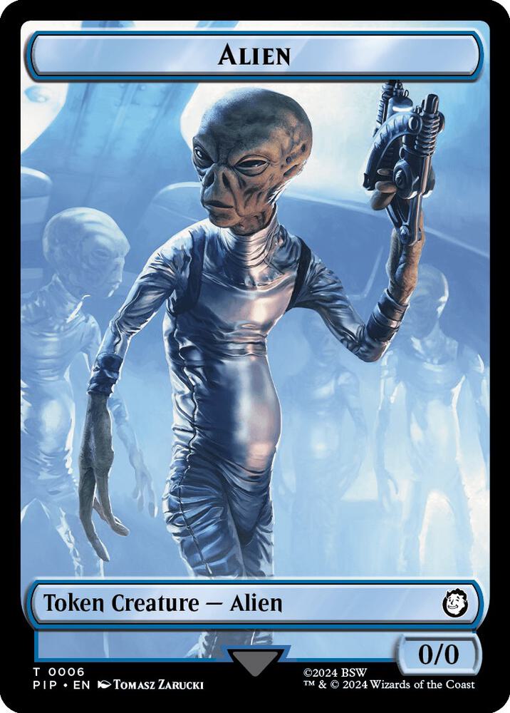 Alien // Clue Double-Sided Token [Universes Beyond: Fallout] 6 // 11