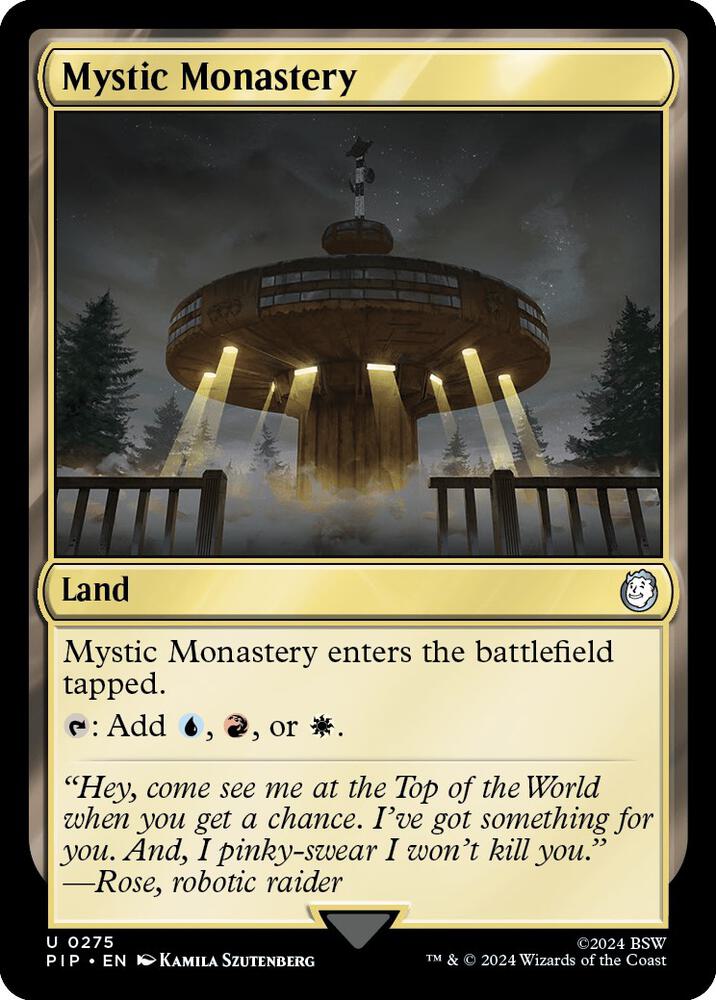 Mystic Monastery [Universes Beyond: Fallout] 275
