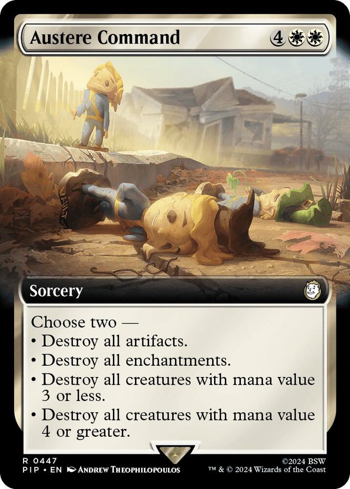 Austere Command (Extended Art) [Universes Beyond: Fallout] 447