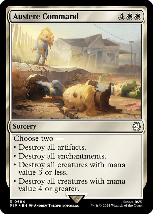 Austere Command (Surge Foil) [Universes Beyond: Fallout] 684
