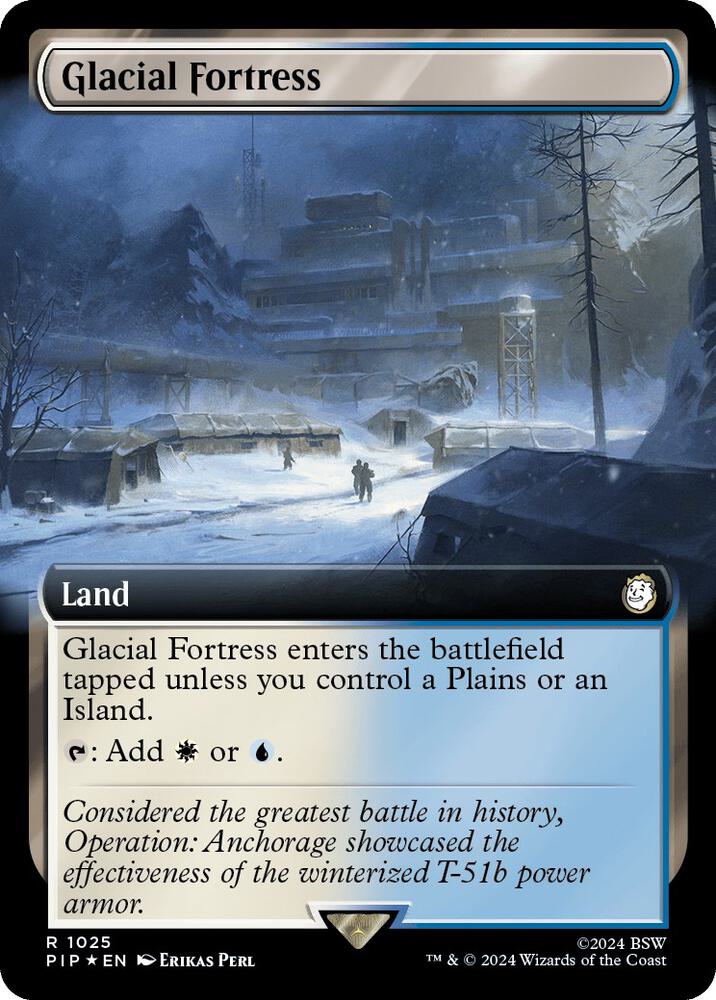 Glacial Fortress (Extended Art) (Surge Foil) [Universes Beyond: Fallout] 1025