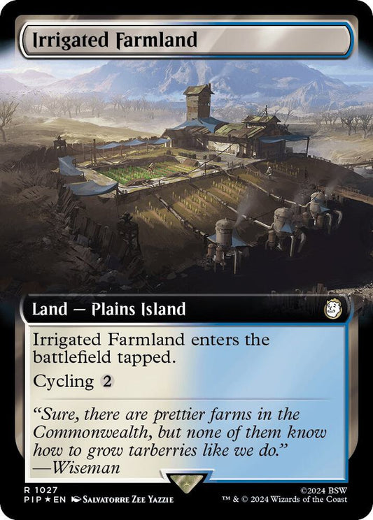 Irrigated Farmland (Extended Art) (Surge Foil) [Universes Beyond: Fallout] 1027