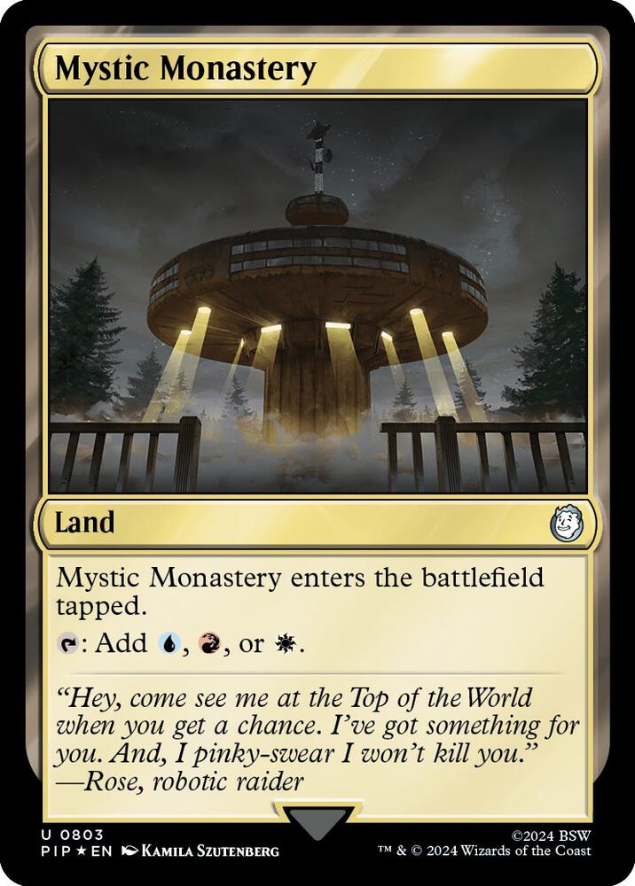 Mystic Monastery (Surge Foil) [Universes Beyond: Fallout] 803