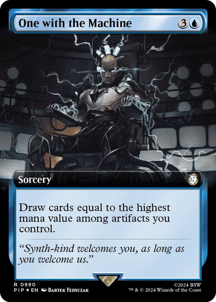 One with the Machine (Extended Art) (Surge Foil) [Universes Beyond: Fallout] 990