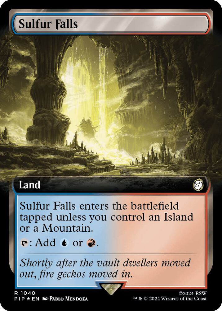 Sulfur Falls (Extended Art) (Surge Foil) [Universes Beyond: Fallout] 1040