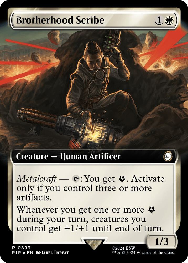 Brotherhood Scribe (Extended Art) (Surge Foil) [Universes Beyond: Fallout] 893