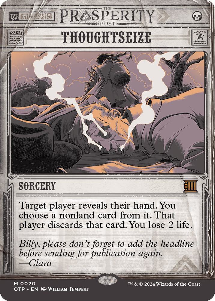 Thoughtseize [Outlaws of Thunder Junction: Breaking News] 20