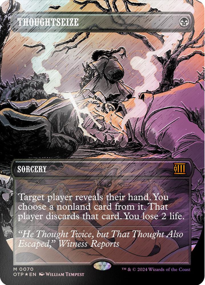 Thoughtseize (Textured Foil) [Outlaws of Thunder Junction: Breaking News] 70