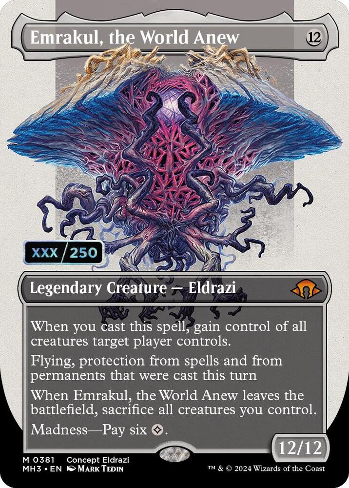 Emrakul, the World Anew (Borderless) (Serial Numbered) [Modern Horizons 3] 381