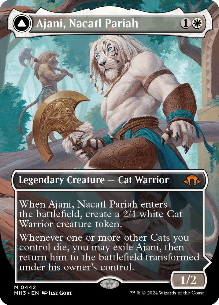 Ajani, Nacatl Pariah (Borderless) [Modern Horizons 3] 442