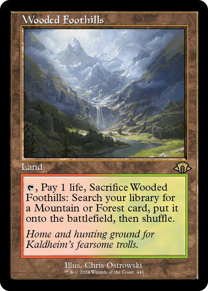 Wooded Foothills (Retro Frame) [Modern Horizons 3] 441