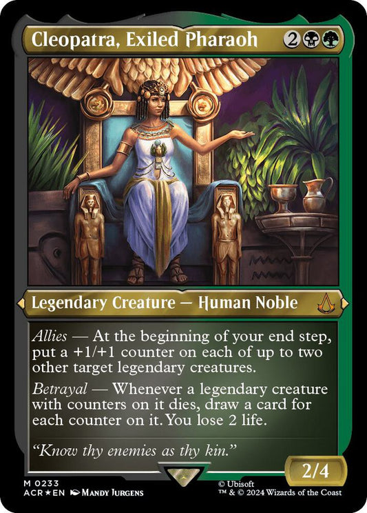 Cleopatra, Exiled Pharaoh (Foil Etched) [Universes Beyond: Assassin's Creed] 233