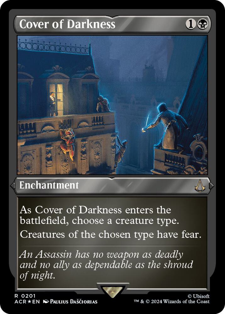 Cover of Darkness (Foil Etched) [Universes Beyond: Assassin's Creed] 201