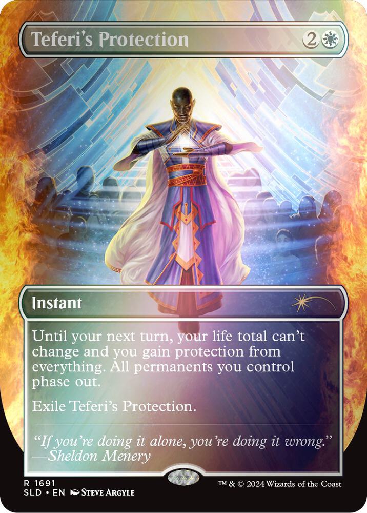 Teferi's Protection (1691) (Rainbow Foil) [Secret Lair Drop Series] 1691