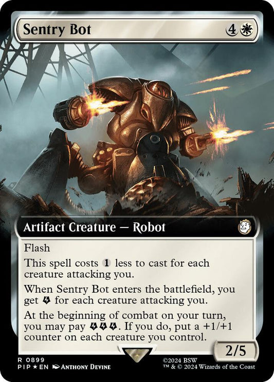 Sentry Bot (Extended Art) (Surge Foil) [Universes Beyond: Fallout] 899