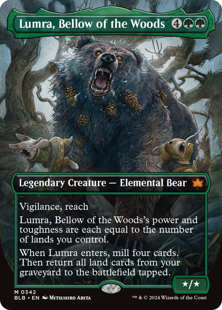 Lumra, Bellow of the Woods (Borderless) (0342) [Bloomburrow] 342
