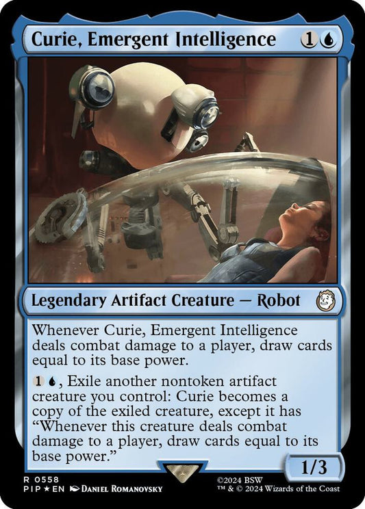 Curie, Emergent Intelligence (Surge Foil) [Universes Beyond: Fallout] 558