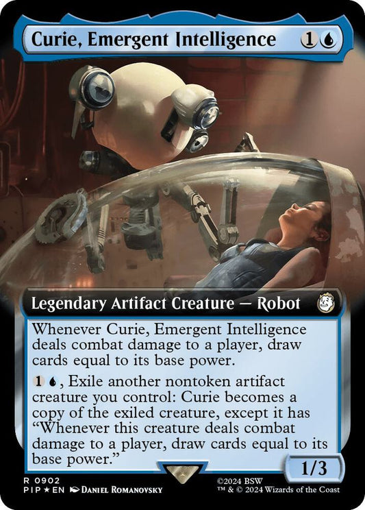 Curie, Emergent Intelligence (Extended Art) (Surge Foil) [Universes Beyond: Fallout] 902