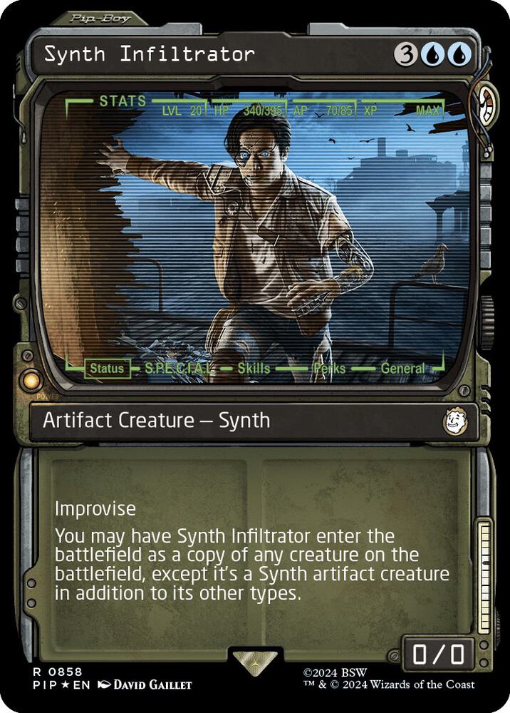 Synth Infiltrator (Showcase) (Surge Foil) [Universes Beyond: Fallout] 858