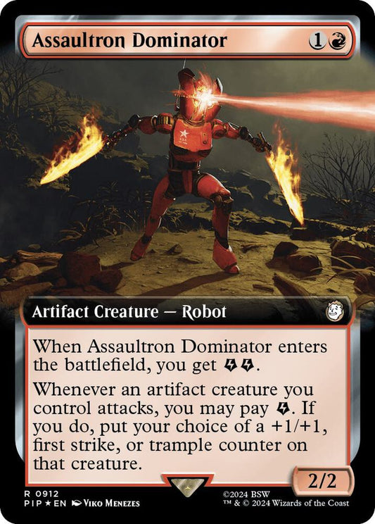 Assaultron Dominator (Extended Art) (Surge Foil) [Universes Beyond: Fallout] 912