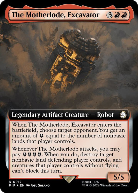 The Motherlode, Excavator (Extended Art) (Surge Foil) [Universes Beyond: Fallout] 917