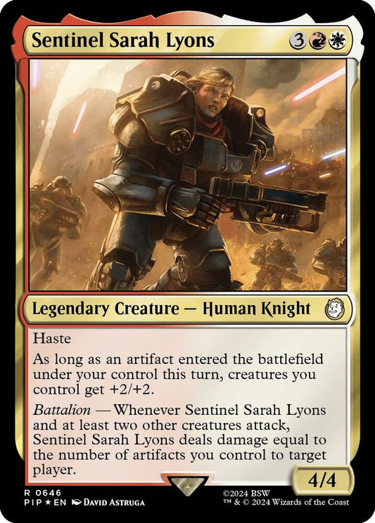Sentinel Sarah Lyons (Surge Foil) [Universes Beyond: Fallout] 646