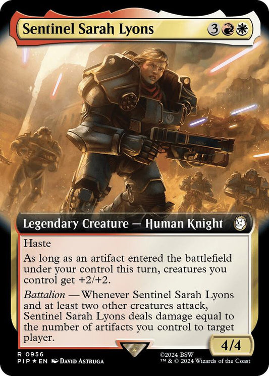 Sentinel Sarah Lyons (Extended Art) (Surge Foil) [Universes Beyond: Fallout] 956