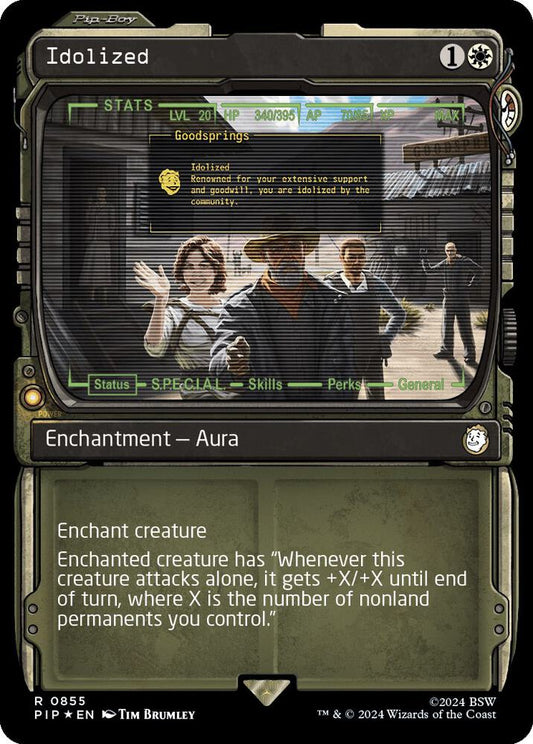 Idolized (Showcase) (Surge Foil) [Universes Beyond: Fallout] 855