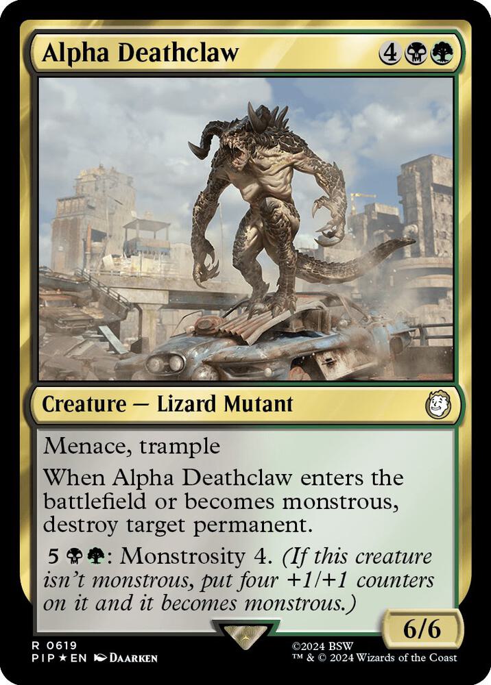 Alpha Deathclaw (Surge Foil) [Universes Beyond: Fallout] 619
