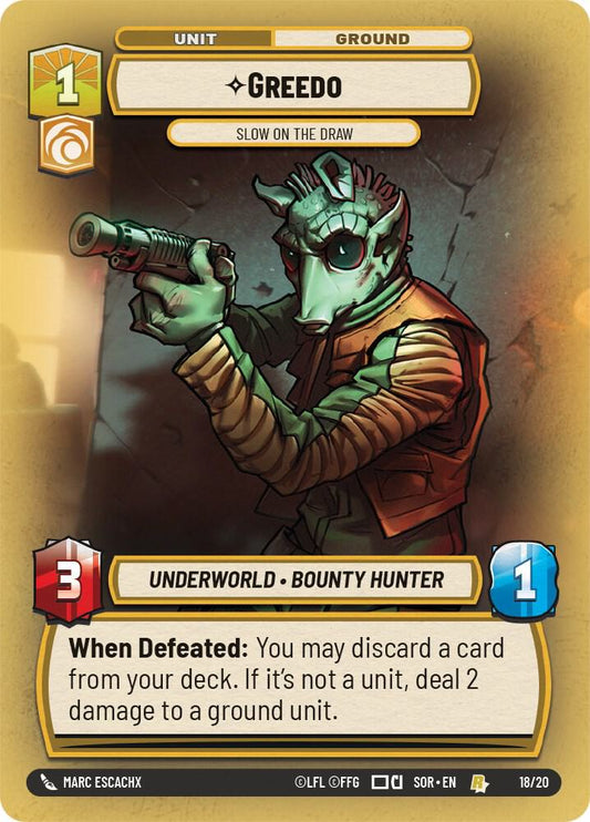 Greedo - Slow on the Draw [Spark of Rebellion: Weekly Play Promos] 18/20