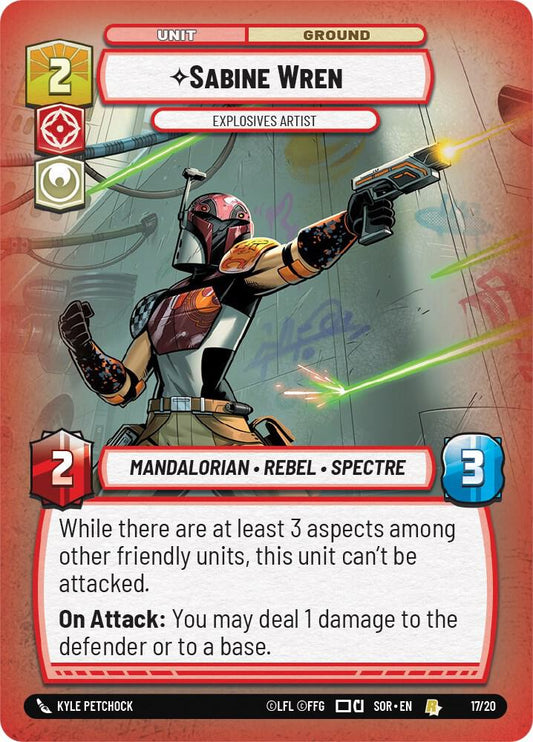 Sabine Wren - Explosives Artist [Spark of Rebellion: Weekly Play Promos] 17/20