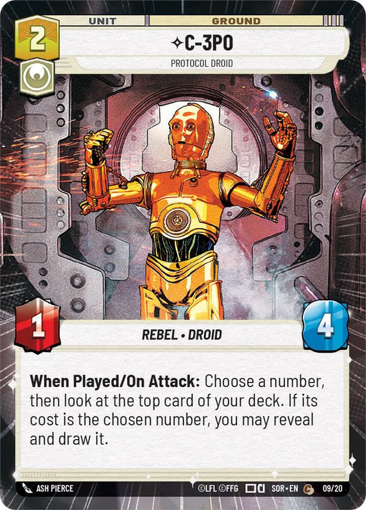 C-3PO - Protocol Droid (Hyperspace) [Spark of Rebellion: Weekly Play Promos] 09/20