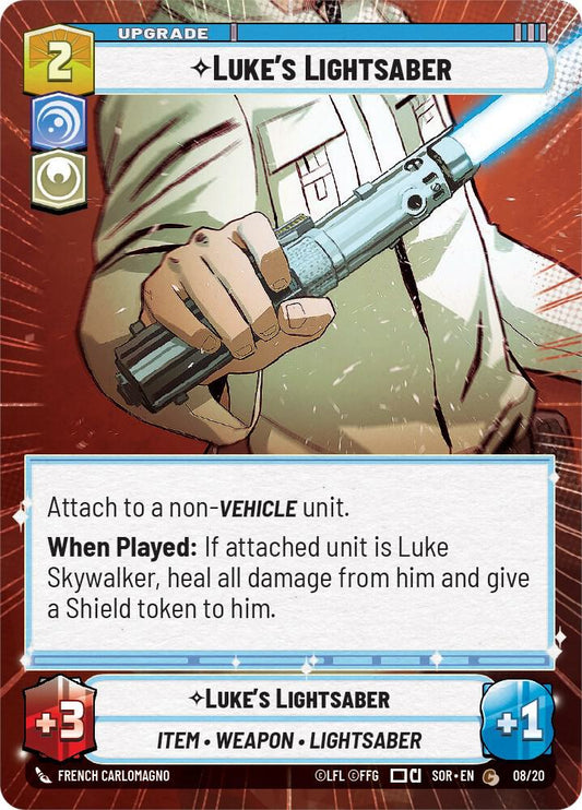 Luke's Lightsaber (Hyperspace) [Spark of Rebellion: Weekly Play Promos] 08/20