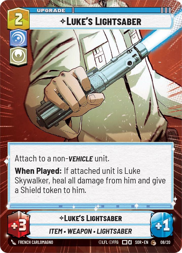 Luke's Lightsaber (Hyperspace) [Spark of Rebellion: Weekly Play Promos] 08/20